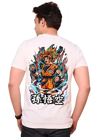 FACTALE Goku Saiyan Mode Printed Round Neck Cotton Regular Fit Tshirt for Men  Women's-thumb2