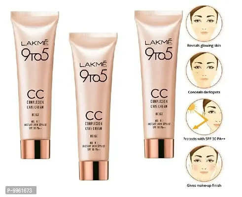 9 to 5 CC Cream, 01 - Beige, Light Face Makeup with Natural Coverage, SPF 30 9g _03-thumb0