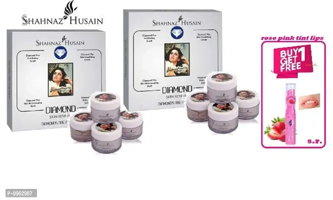 shahnaz hussain diamond box facial kit  pack of 2 with free magic pink lip balm