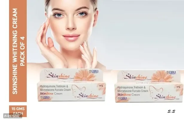 skin shine whitening cream pack of 2 15GM. for acne and spot free skin