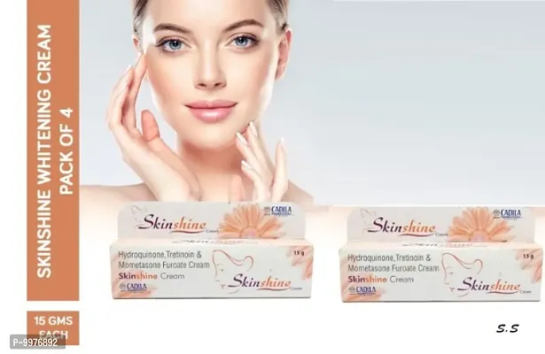 skin shine whitening cream pack of 2 15GM. for acne and spot free skin