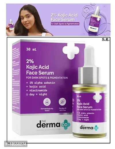 The Derma Co 2% Kojic Acid Face Serum 30ML FOR DARK SPOTS AND PIGMENTATION-thumb0