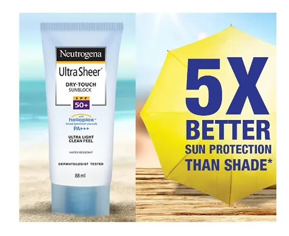 Neutrogena Ultra sheer Sunscreen, SPF 50+, Ultra light, for oily and dry skin 88ml