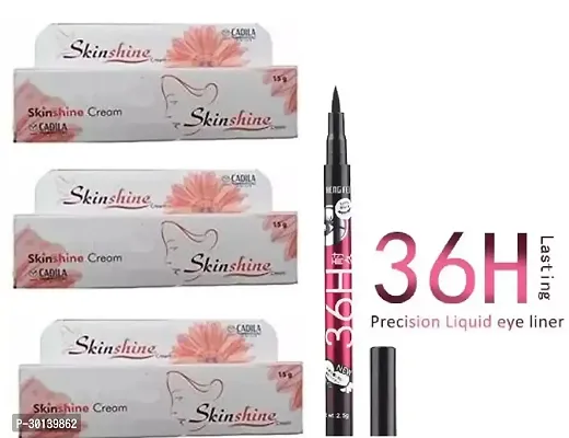 Skinshine Cream The Treatment Cream Pack Of 3 With 36H Eyeliner