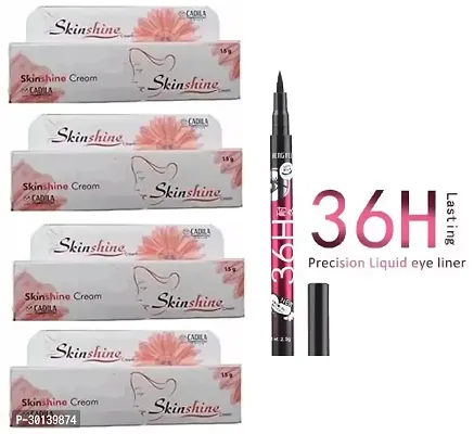 Skinshine Cream The Treatment Cream Pack Of 4 With 36H Eyeliner