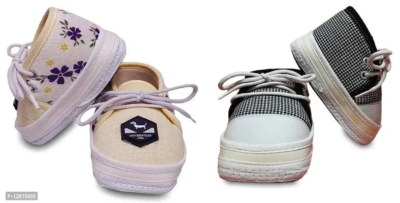 Tavish Baby Boy's and Girl's Canvas Shoes with Super High Grade Material (3-12 Months) - Pair of 2-thumb0