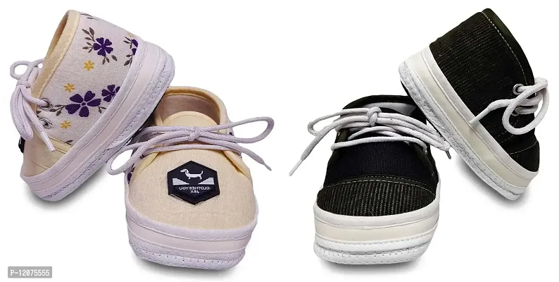 Tavish Baby Boy's and Girl's Canvas Shoes with Super High Grade Material (3-12 Months) - Pair of 2-thumb0