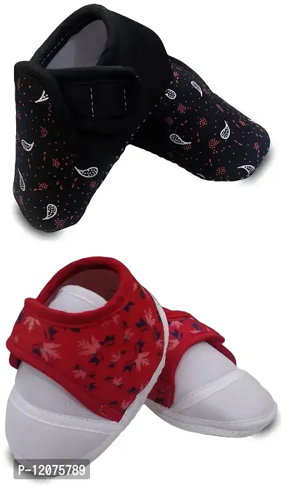 Tavish Candy Baby Boy's and Girl's Canvas Shoes with Anti-Slip Sole (3-12 Months) - Pair of 2