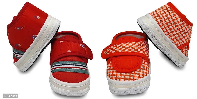 Tavish Baby Boy's and Girl's Canvas Shoes with Super High Grade Material (3-12 Months) - Pair of 2