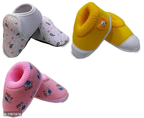 Tavish Candy Baby Boy's and Girl's Canvas Shoes with Anti-Slip Sole (3-12 Months) - Pair of 3-thumb0
