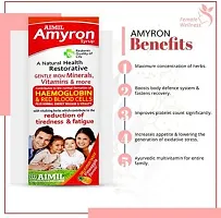 AIMIL Amyron Multivitamins Syrup for Men  Women with 34 Ingredients | Reduce Tiredness  Fatigue | Improves Haemoglobin Level (Pack of 3) total 600mL-thumb1