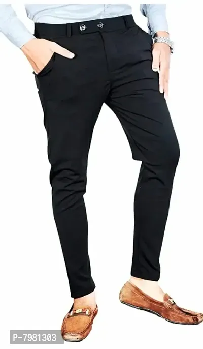 Black Lycra Stretchable Pant