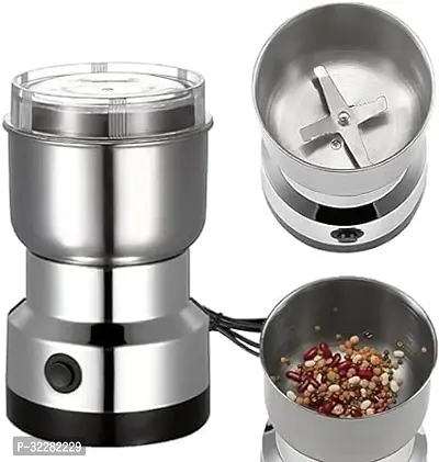 Mini Spice Coffee Grinder Electric Stainless Steel 10s Fast Grinding Multifunction Smash Machine Dry Grain Mill Grinder for Spices Powder Seeds Rice Beans Seasonings for Home and Office-thumb0