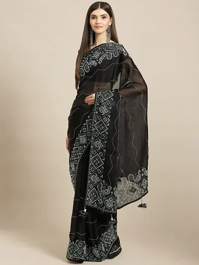 Buy Black Sarees for Women by Mm Venture Online | Ajio.com