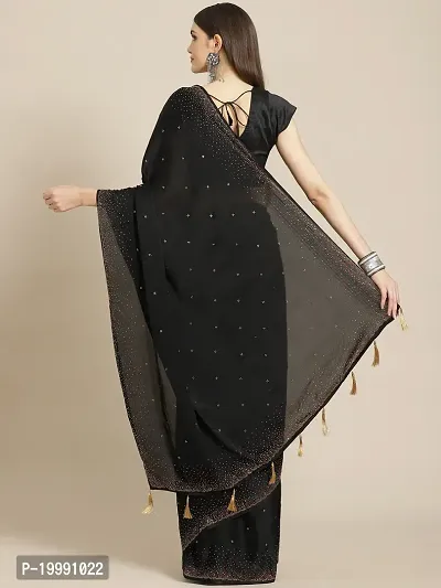 Buy Black Net Reception Wear Stone Work Saree Online From Wholesale Salwar.