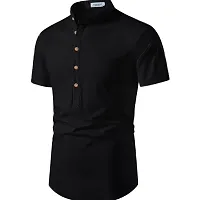 EDINWOLF Men's Regular Fit Cotton Short Kurta | Button Closure | HF00_P-thumb2