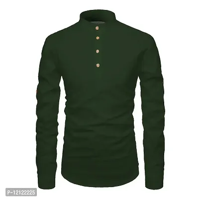 EDINWOLF Men's Cotton Blend Kurta (Green) - M-thumb3