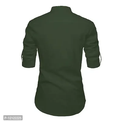 EDINWOLF Men's Cotton Blend Kurta (Green) - M-thumb2