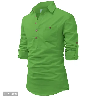 cotton kurta light green