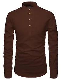 Classic Cotton Solid Short Kurta for Men-thumb3