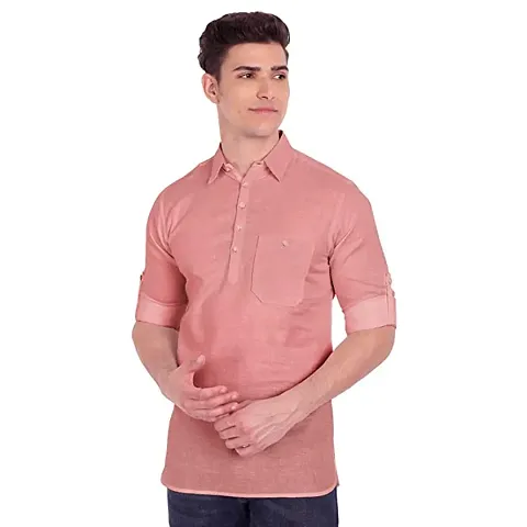 Classic Solid Short Kurtas for Men