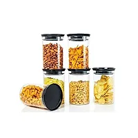 Machak Xcllent Container Set for Kitchen Airtight, Unbreakable, 900ml (10 Pcs) (Black)-thumb2