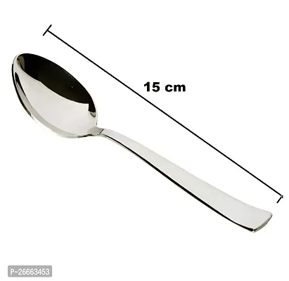 Slings Stainless Steel Tablespoon Set Steel Spoon Set, 6-Inch, (24)-thumb3