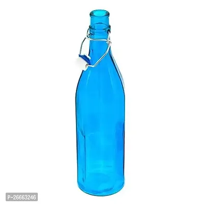 Machak Colhexa Glass Bottles With Cork 1litre, Kitchen Decoration (Blue, Set of 3)-thumb4