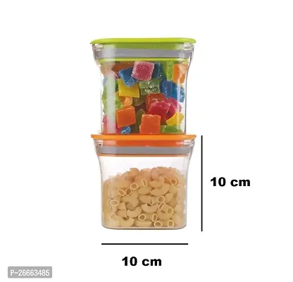 MACHAK Unbreakable Air Tight Food Storage Jar Kitchen Container Set | 600ml | Sky Blue | 4 Pc-thumb4