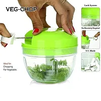 Machak Mini Handy Smart Vegetable Chopper, Green-thumb1