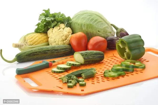 One Stop Stop 3 in 1 Fruit  Vegetable Cutting  Chopping Board, Vegetable Washer Cum Basket ( Multicolor)