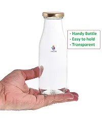 MACHAK Milk Bottle Glass Water Bottle For Fridge with Air Tight Cap, 300 ml, Clear (4)-thumb4