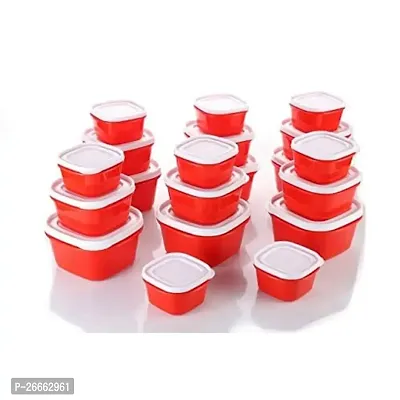 Slings Plastic Containers For Storage Airtight Container Set, 20 Pcs (Red)