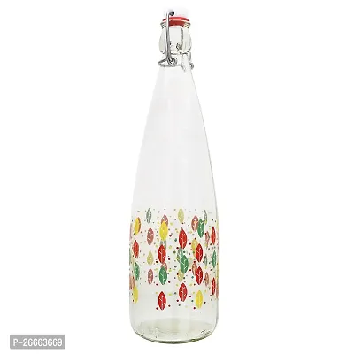 Machak Printed Glass Water Bottle With Cork For Home Decoration-thumb4