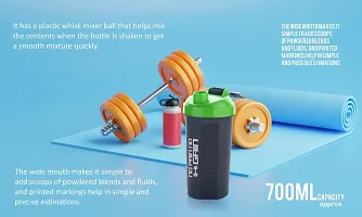 MACHAK Compact Gym Shaker Bottle With Blender Ball For Protein Shake, Bpa Free Material, Plastic, Assorted, 700ml - 1 Pc-thumb4