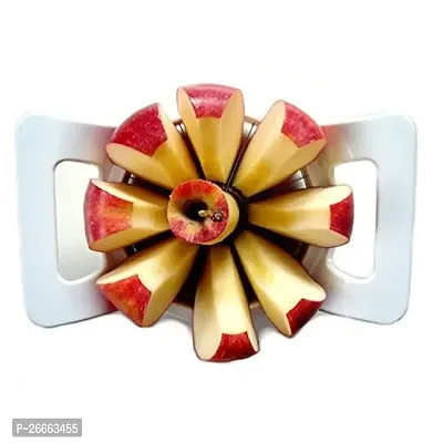 Slings Combo Of Stainless Steel Apple Cutter  Plastic Manual Orange/Sweet Lime Juicer Squeezer (Color May Vary)-thumb4