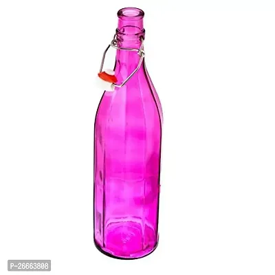 Machak Colhexa Glass Bottles With Cork 1litre, Kitchen Decoration (Purple, 1)-thumb4