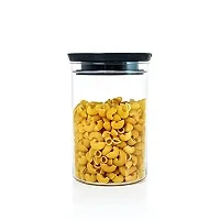 Machak Xcllent Container Set for Kitchen Airtight, Unbreakable, 900ml (10 Pcs) (Black)-thumb3