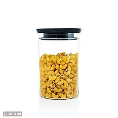 Machak Xcllent Container Set for Kitchen Airtight, Unbreakable, 900ml (10 Pcs) (Black)-thumb4