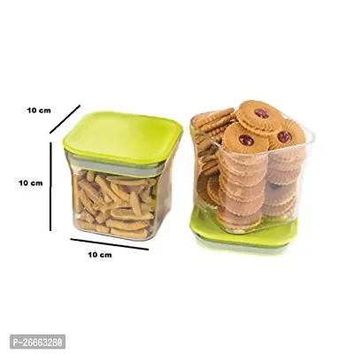 Machak Unbreakable Air Tight Food Storage Jar Kitchen Container Set, 600 ml (Purple, 8 Pc)-thumb2