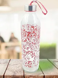 Machak Mysteri Glass Water Bottle For Fridge With Steel Screw Cap, 800ml (1 Pc)-thumb3