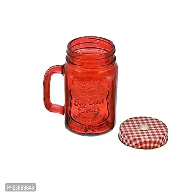 Machak Mason Glass Jar Mug with Handle 500ml - Multicolor (2)-thumb5