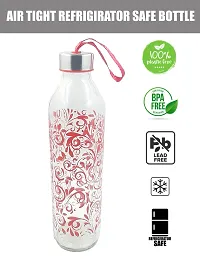 Machak Mysteri Glass Water Bottle For Fridge With Steel Screw Cap, 800ml (1 Pc)-thumb2