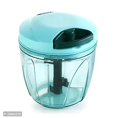 Machak Plastic Chopper for Kitchen XL with Whisker Beater, 900ml (1, Green)