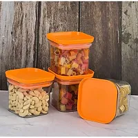 Machak Square Air Tight Food Storage Jar Kitchen Container Set - 16 Pcs | 1100ml x 8, 600ml x 8-thumb4