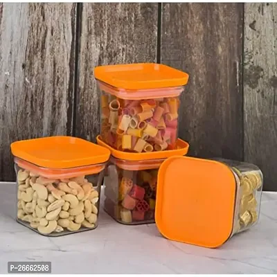 Machak Square Air Tight Food Storage Jar Kitchen Container Set - 16 Pcs | 1100ml x 8, 600ml x 8-thumb5