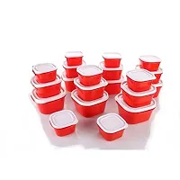 Slings Plastic Containers For Storage Airtight Container Set, 20 Pcs (Red)-thumb4