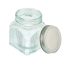 MACHAK Liner Glass Jars for Kitchen Storage With Metal Lid, 600 ml (Clear, 2 Pieces)-thumb4