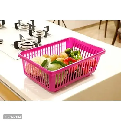 MACHAK Plastic Kitchen Combo - Kitchen Sink Organiser  3 in 1 Kitchen Sink Dish Rack Drainer + Kulfi Maker Candy Maker (Pink)-thumb4