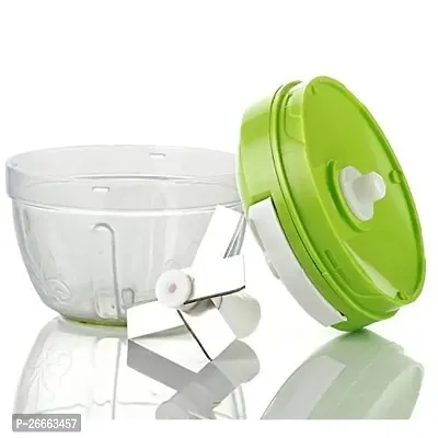 Machak Mini Handy Smart Vegetable Chopper, Green-thumb0